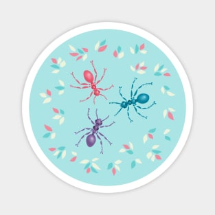 Cute Ants In Pastel Tones Magnet